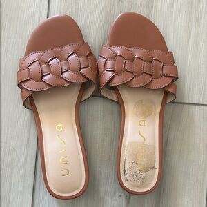 Unisa Women's Brown Braided Sandals